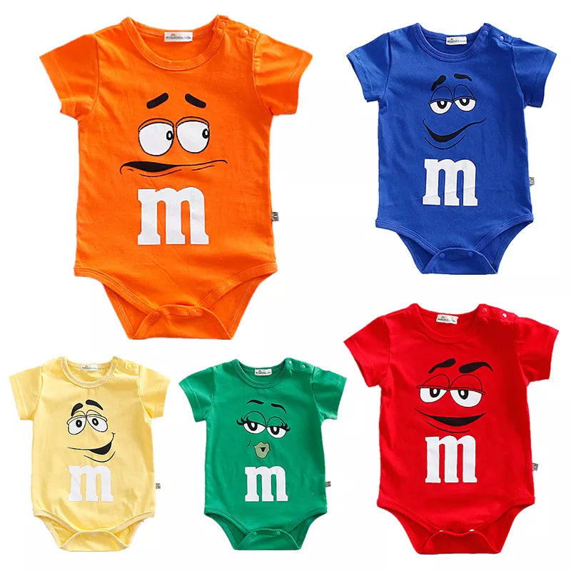 2023 Ins Summer Baby Climbing Bodysuit For Boys And Girls Newborn Baby Boy Clothes 0-24m Cartoon Pajamas 5 Colors Twins Infants