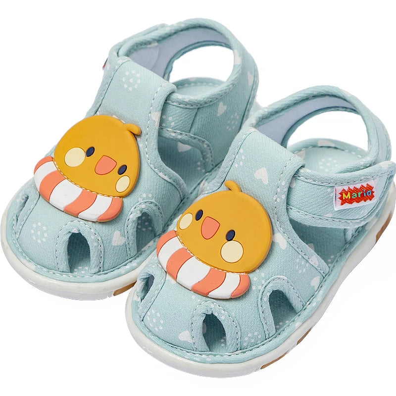 2023 baby shoes with sound cute bibi toddler shoes for kids cartoons boys sandals for girls bunny infantil slippers